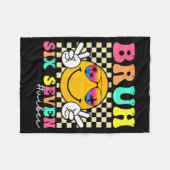 67 Meme Gen Alpha Slang 6 7 Six Seven Bruh Funny B Fleecedecke (Vorderseite (Horizontal))