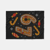 67 Meme Gingerbread Candy Cane Christmas Ugly Swea Fleecedecke (Vorderseite (Horizontal))