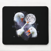67 Meme Goose Howling At The Moon Funny Six Seven Mousepad (Vorne)
