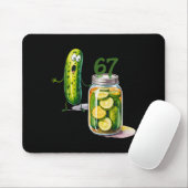 67 Meme Gürkchen Überraschung Ein Glas Geschnitten Mousepad (Mit Mouse)