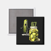 67 Meme Gurke Überraschung Ein Glas Geschnittene G Magnet (Vorderseite/Rückseite)