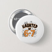 67 Meme Halloween Gruselig- Lustiger Geist und Kür Button (Vorne & Hinten)