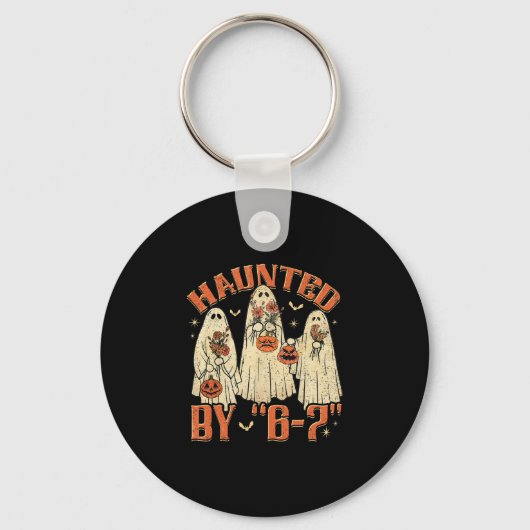 67 Meme Halloween Haunted  Schlüsselanhänger (Vorderseite)