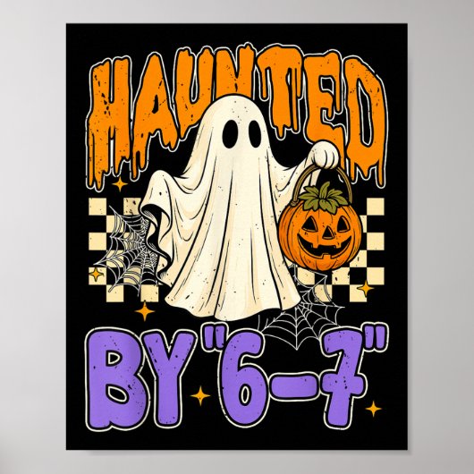 67 Meme Halloween Heimgesucht- Lustiger Geist und  Poster (Vorne)