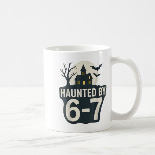 67 Meme Halloween House Spooky - Six Seven Gen Alp Kaffeetasse (Rechts)