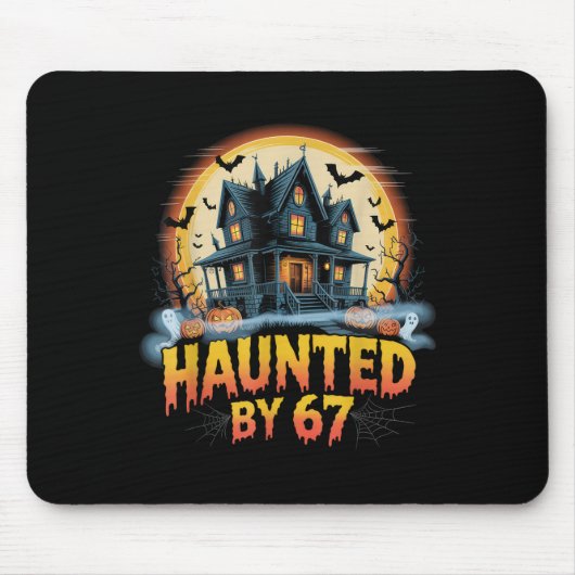67 Meme Halloween Kostüm Heimgesucht _2 Mousepad (Vorne)