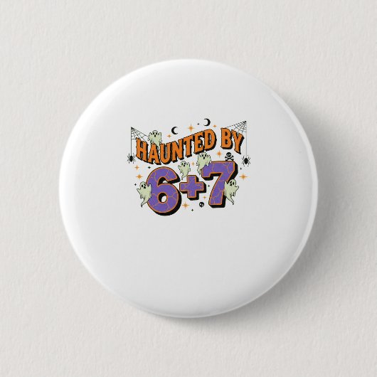 67 Meme Halloween-Kostüm Verflucht Button (Vorderseite)