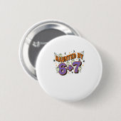 67 Meme Halloween-Kostüm Verflucht Button (Vorne & Hinten)