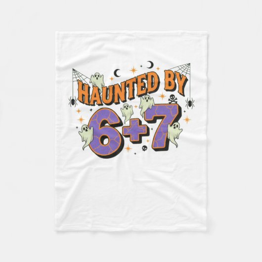 67 Meme Halloween-Kostüm Verflucht  Fleecedecke (Vorderseite)