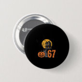 67 Meme Halloween Spuk Spooky - Six Sieben Gen A Button (Vorne & Hinten)
