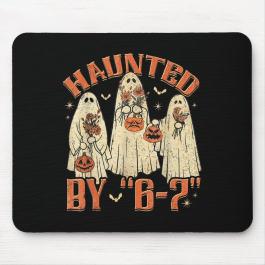 67 Meme Halloween Spuk von 6 7 Six Sieben Gen Alp Mousepad (Vorne)