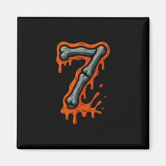 67 Meme Halloween Trendy Couple Matching Funny Six Magnet (Vorne)