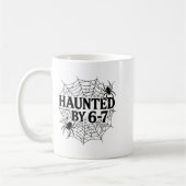 67 Meme Halloween Verängstigter Spider - Six Seven Kaffeetasse (Links)