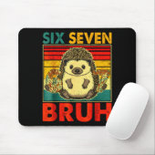 67 Meme Hedgehog Funny Six Seven Bruh Hedgehog For Mousepad (Mit Mouse)