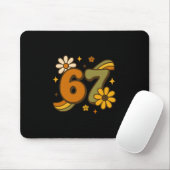 67 Meme Herbst Autmn Groovy Retro 70er Sechs Siebe Mousepad (Mit Mouse)