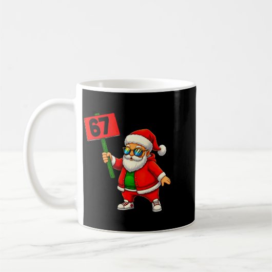 67 Meme Humor 6-7 Funny Six Seven Christmas Kaffeetasse (Links)