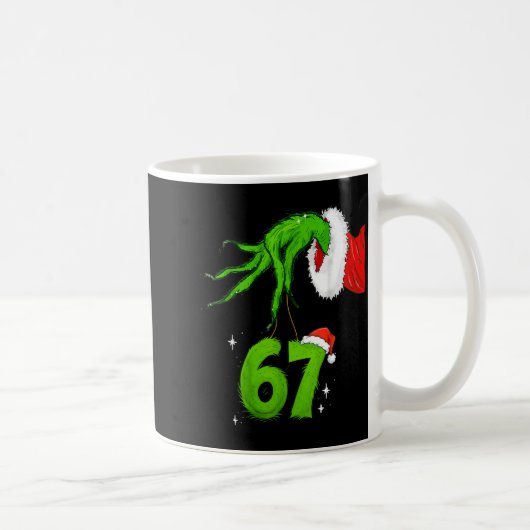 67 Meme Humor 6-7 Funny Six Seven Christmas Kaffeetasse (Rechts)