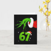 67 Meme Humor 6-7 Funny Six Seven Christmas  Karte (Gelbe Blume)