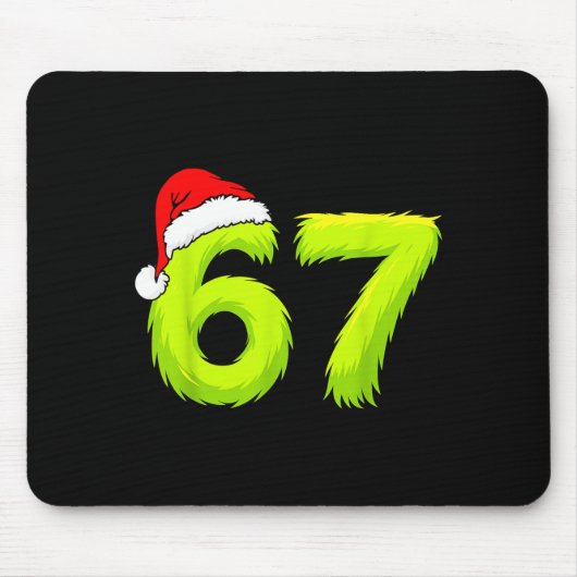 67 Meme Humor 6-7 Funny Six Seven Christmas Mousepad (Vorne)