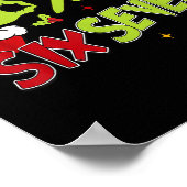 67 Meme Humor 6-7 Funny Six Seven Christmas  Poster (Ecke)