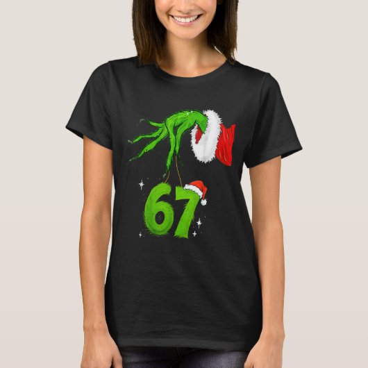 67 Meme Humor 6-7 Funny Six Seven Christmas  T-Shirt (Vorderseite)