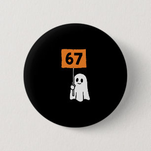 67 Meme Humor 6-7 Lustig Sechs Sieben Halloween  Button