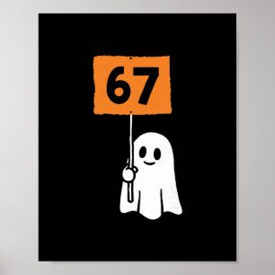 67 Meme Humor 6-7 Lustig Sechs Sieben Halloween  Poster