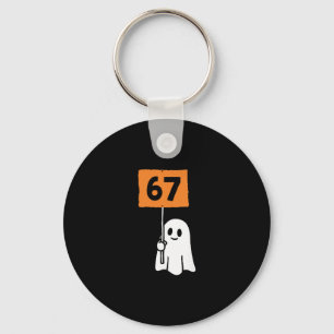 67 Meme Humor 6-7 Lustig Sechs Sieben Halloween Schlüsselanhänger