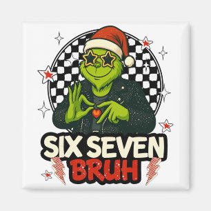 67 Meme Humor 6-7 Lustig Sechs Sieben Weihnachten  Magnet