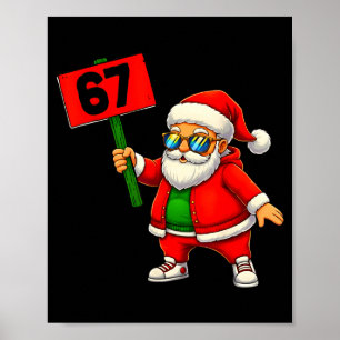 67 Meme Humor 6-7 Lustig Sechs Sieben Weihnachten Poster