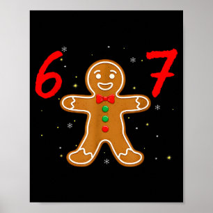 67 Meme Humor 6-7 Lustig Sechs Sieben Weihnachten Poster