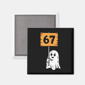 67 Meme Humor 6-7 Sechs Sieben Halloween  Magnet (Vorderseite/Rückseite)