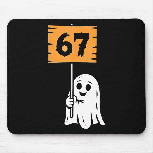 67 Meme Humor 6-7 Sechs Sieben Halloween Mousepad (Vorne)