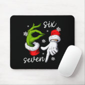 67 Meme Humor Funny Santa Says Six Seven Christmas Mousepad (Mit Mouse)