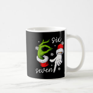 67 Meme Humor Lustiger Santa Sagt Sechs Sieben Wei Kaffeetasse