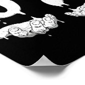 67 Meme Humor Numer 6 7  Poster (Ecke)