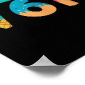 67 Meme Ice Cream Drip Square Root 67² Slang Math  Poster (Ecke)