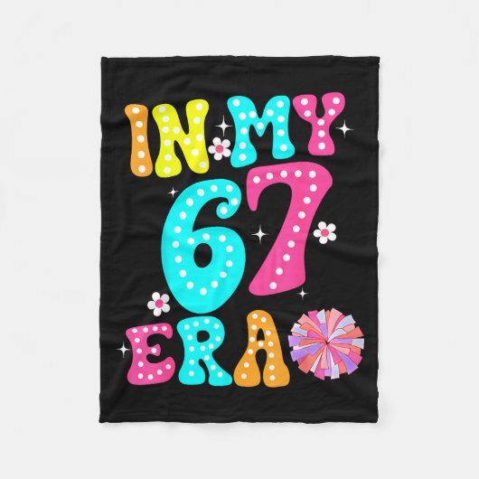 67 Meme In My 67 Era Six Seven Tweens Women Kids Fleecedecke (Vorderseite)