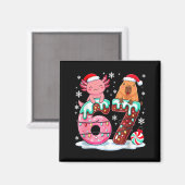 67 Meme Kawaii Axolotl Capybara Christmas Ice Crea Magnet (Vorderseite/Rückseite)