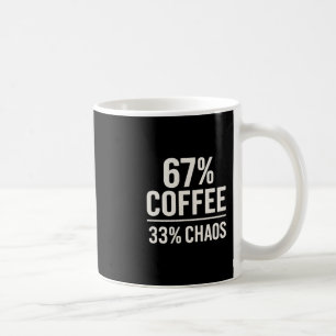 67 Meme Lustig 67% Kaffee 33% Chaos Humor Design Kaffeetasse
