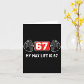 67 Meme Lustig 6 7 Sechs Sieben Fitnessstudio Work Karte (Gelbe Blume)