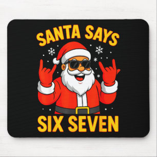 67 Meme Lustig 6-7 Weihnachten 2025 6 7 Santa sagt Mousepad