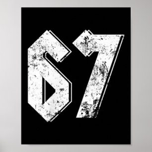 67 Meme Lustig Six Seven Meme 6 7 Poster