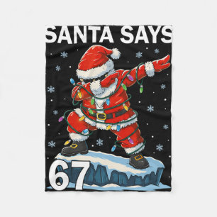 67 Meme Lustig Six Seven Weihnachten 6-7 Meme Sant Fleecedecke