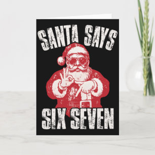 67 Meme Lustig Six Seven Weihnachten 6-7 Meme Sant Karte