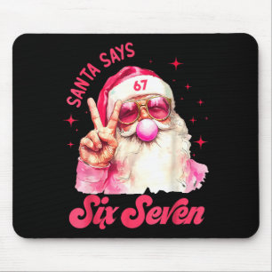 67 Meme Lustig Six Seven Weihnachten 6-7 Meme Sant Mousepad