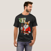 67 Meme Lustig Six Seven Weihnachten Corgi Hund Li T-Shirt (Vorne ganz)