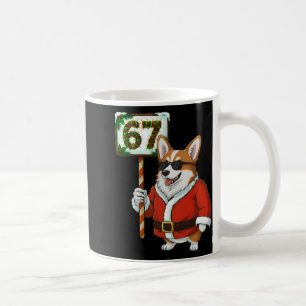 67 Meme Lustig Six Seven Weihnachten Corgi Hundeli Kaffeetasse