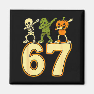 67 Meme Lustige Halloween Zahlen Sechs Sieben Männ Magnet