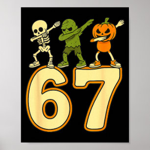 67 Meme Lustige Halloween Zahlen Sechs Sieben Männ Poster